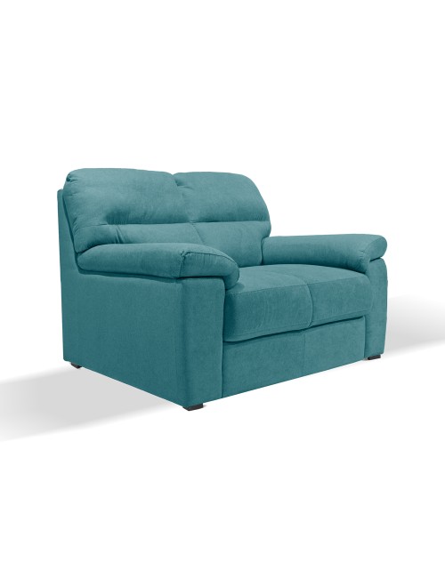Divano 2 posti Alenda tessuto Roma colore verde acqua 160x98x92h