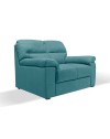 Divano 2 posti Alenda tessuto Roma colore verde acqua 160x98x92h