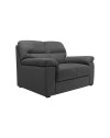 Divano 2 posti Alenda tessuto Roma28 colore antracite 160x98x92h