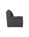 Divano 2 posti Alenda tessuto Roma28 colore antracite 160x98x92h