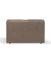 Divano 2 posti Alenda tessuto Roma10 colore tortora 160x98x92h