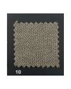 Divano 2 posti Alenda tessuto Roma10 colore tortora 160x98x92h