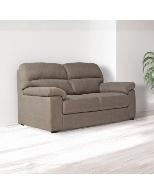 Divano 3 posti Alenda tessuto Roma10 colore tortora 211x98x92h