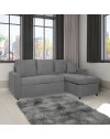 Divano con penisola reversibile funzione letto Golf colore grigio Enjoy23
