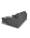 Divano con penisola reversibile funzione letto Golf colore grigio Enjoy23