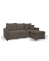 Divano con penisola reversibile funzione letto Golf tessuto khaki Enjoy09 225x148x91H