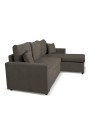Divano con penisola reversibile funzione letto Golf tessuto khaki Enjoy09 225x148x81H