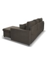 Divano con penisola reversibile funzione letto Golf tessuto khaki Enjoy09 225x148x91H