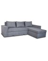 Divano con penisola contenitore reversibile grigio cenere Olymp-M Enjoy23