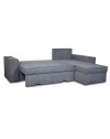 Divano con penisola contenitore reversibile grigio cenere Olymp-M Enjoy23