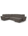 Divano angolare con letto e 2 contenitori Washington khaki