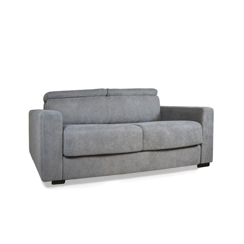 Divano letto 3 posti Crien tessuto Roma10 taupè 205x97x83H