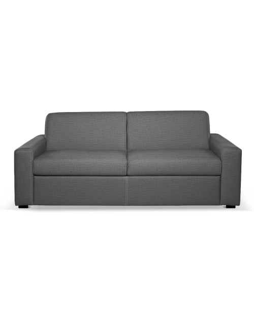 Divano letto 3 posti Flash tessuto Queens colore cenere 200x98x86h
