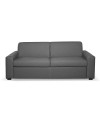 Divano letto 3 posti Flash tessuto Queens colore cenere 200x98x86h