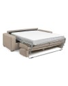 Divano letto 3 posti Flash tessuto Queens colore beige 200x98x86h