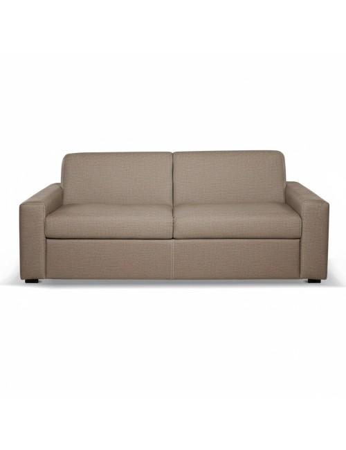 Divano letto 3 posti Flash tessuto Queens colore camel 200x98x86h