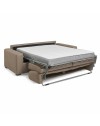 Divano letto 3 posti Flash tessuto Queens colore camel 200x98x86h