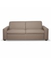 Divano letto 3 posti Flash tessuto Queens colore taupè 200x98x86h