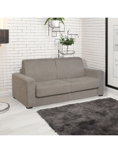 Divano letto 3 posti Kriog tessuto Barrel19 tortora 200x98x86h