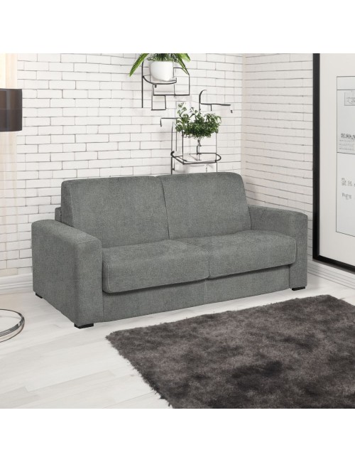 Divano letto 3 posti Kriog tessuto Barrel83 grigio 200x98x86h