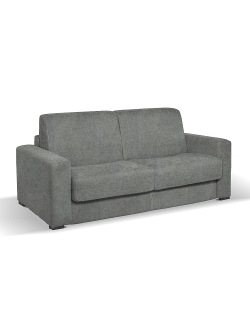 Divano letto 3 posti Kriog tessuto Barrel83 grigio 200x98x86h