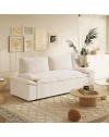 Divano letto Belly 2 posti colore beige 185x85x85H