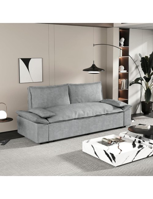 Divano letto Belly 2 posti colore grigio 185x85x85H