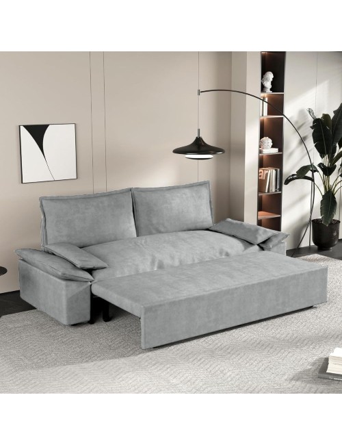 Divano letto Belly 2 posti colore grigio 185x85x85H