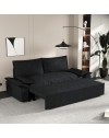 Divano letto Belly 2 posti colore nero 185x85x85H