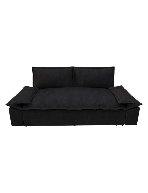Divano letto Belly 2 posti colore nero 185x85x85H