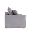 Divano Letto Cassie 3 posti tessuto grigio 176x93x97H: Stile, Comfort e Funzionalità