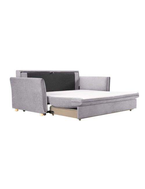 Divano Letto Cassie 3 posti tessuto grigio 176x93x97H: Stile, Comfort e Funzionalità
