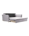 Divano Letto Cassie 3 posti tessuto grigio 176x93x97H: Stile, Comfort e Funzionalità