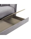Divano Letto Cassie 3 posti tessuto grigio 176x93x97H: Stile, Comfort e Funzionalità