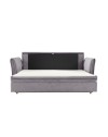 Divano Letto Cassie 3 posti tessuto grigio 176x93x97H: Stile, Comfort e Funzionalità