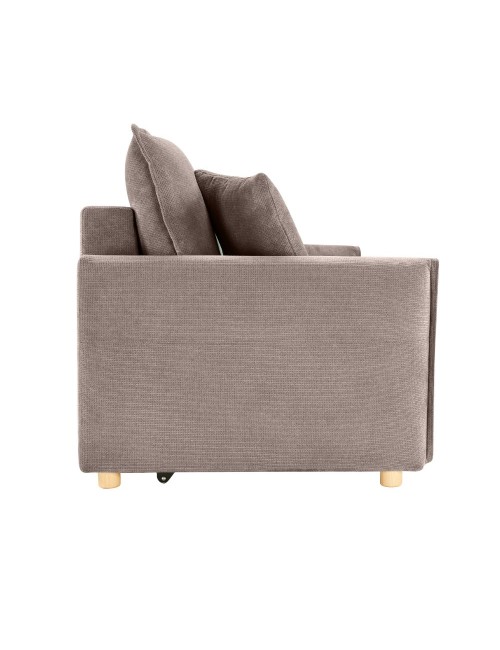 Divano Letto Cassie 3 posti tessuto tortora 176x93x97H: Stile, Comfort e Funzionalità