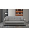 Divano 3 posti funzione letto contenitore NewMalpensa in tessuto cappuccino 225x88x94h