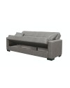 Divano 3 posti funzione letto contenitore NewMalpensa in tessuto cappuccino 225x88x94h