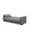 Divano 3 posti funzione letto contenitore NewMalpensa in tessuto cappuccino 225x88x94h