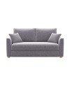 Divano 3 posti Cosy con letto estraibile e contenitore in tessuto grigio 180x93x97H