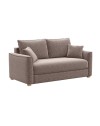 Divano 3 posti Cosy con letto estraibile e contenitore in tessuto tortora 180x93x97H