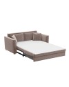 Divano 3 posti Cosy con letto estraibile e contenitore in tessuto tortora 180x93x97H