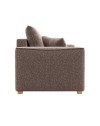 Divano 3 posti Cosy con letto estraibile e contenitore in tessuto tortora 180x93x97H