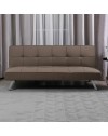 Divano click-clack Daynora marrone con funzione letto 168x83x75.5H