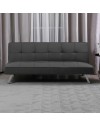 Divano click-clack Daynora grigio scuro con funzione letto 168x83x75.5H