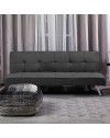Divano click-clack Daynora grigio scuro con funzione letto 168x83x75.5H