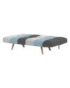 Divano con funzione letto e braccioli reclinabili Dube patchwork 181x81x86h