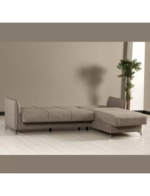 Divano con Penisola Reversibile Fellis Colore Grigio Chiaro Prezzo