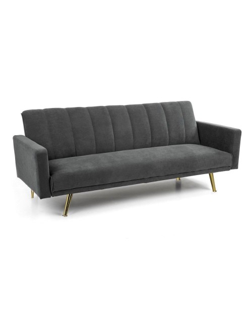 Divano letto tessuto grigio Issyk 198x86x81h