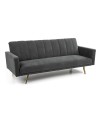 Divano letto tessuto grigio Issyk 198x86x81h